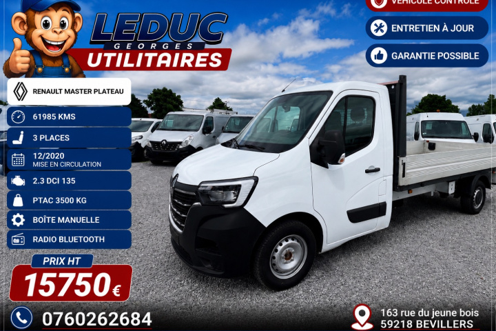 RENAULT MASTER CHASSIS CABINE